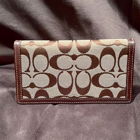 cheap coach checkbook cover